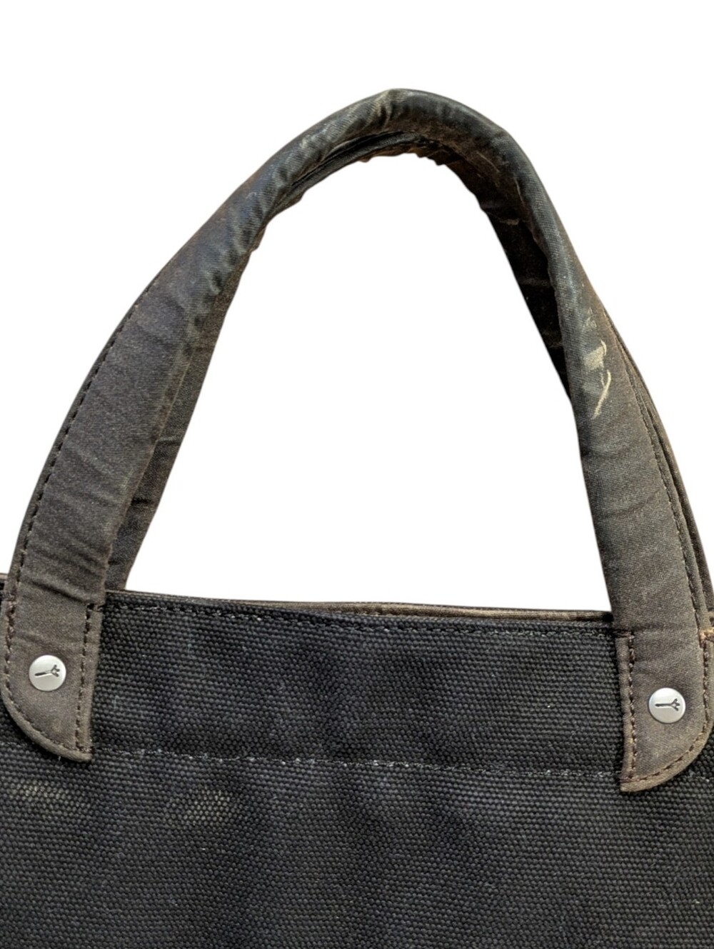 Jack Spade Warren Street Dipped Coal Tote with Canvas and Adjustable Strap - Picture 3 of 14